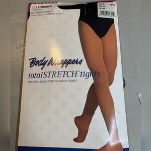 Body Wrappers TotalStretch Footless Tights in Black  C-33   94146   S/M